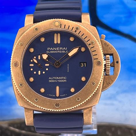 panerai bronzo blue abisso|Panerai underwater bronzo.